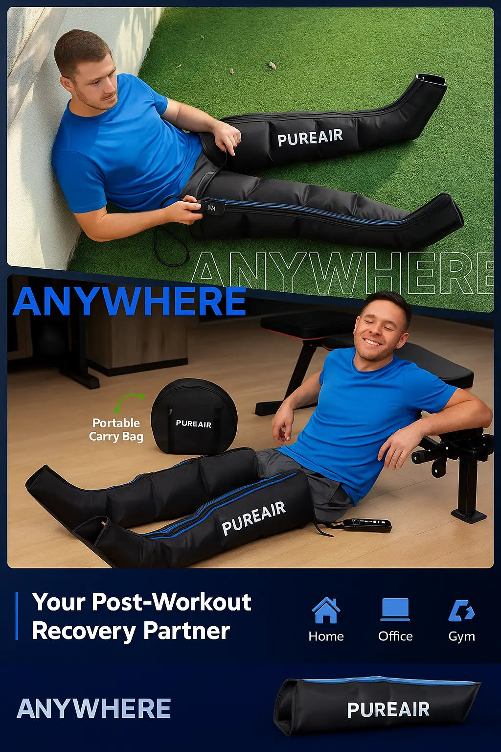 PUREAIR AI Leg Massager Holist